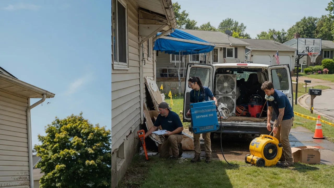 Ceiling Leak Cleanup in Greenville, PA near me